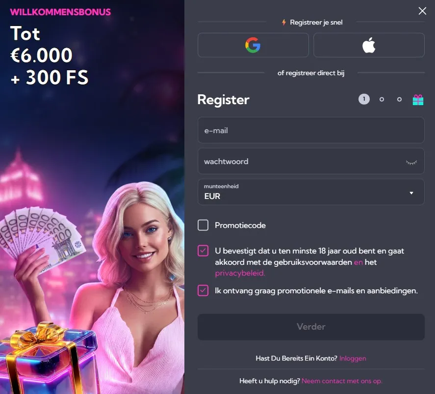 Spinalto Casino registr