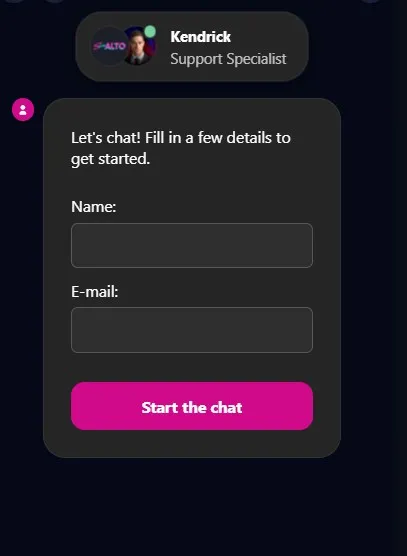 Spinalto Casino support